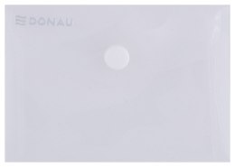 Teczka kopertowa DONAU zatrzask, PP, A7, 180mikr., transparentna