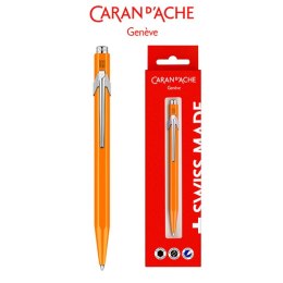 Długopis CARAN D'ACHE 849 Gift Box Fluo Line Orange, pomarańczowy