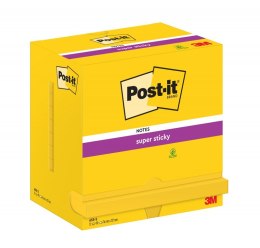 Karteczki samoprzylepne POST-IT® Super Sticky (655-12SSCY-EU), 127x76mm, 12x90 kart., żółte