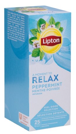 Herbata LIPTON Relax, mięta, 25 torebek