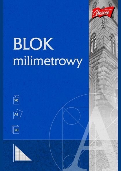 Blok milimetrowy A4 20kartek UNIPAP