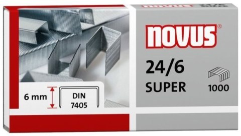 Zszywki 24/6 DIN SUPER 1000sztuk NOVUS 040-0026