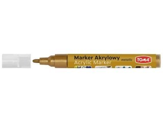 Marker akrylowy, fibrowa końcówka ścięta 2-5mm, złoty TO-400 Toma (X)