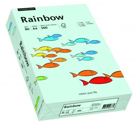 Papier ksero A4 80g 500 ark jasnoniebieski R82 RAINBOW 88042695