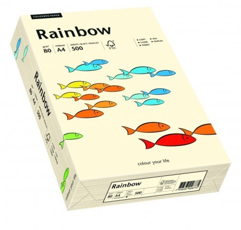 Papier ksero A4 80g 500 ark kremowy R03 RAINBOW 88042249