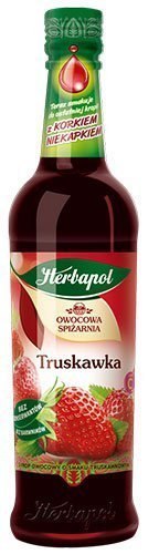 Syrop HERBAPOL Owocowa Spiżarnia truskawka 420ml