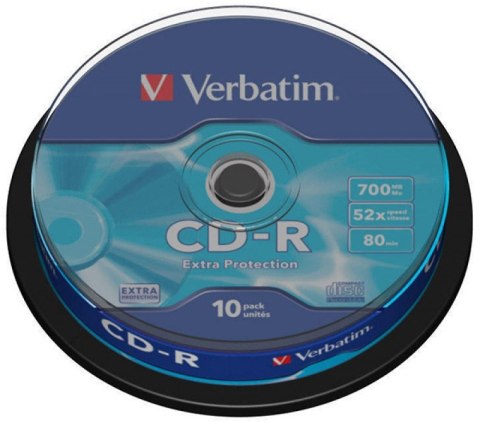 Płyta CD-R VERBATIM CAKE(10) Extra Protection 700MB x52 43437