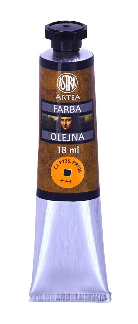 Farba olejna Astra tuba 18ml - kadmium żółty ciemny, 83410957