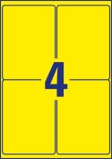 Etykiety Heavy Duty L6127-20 99,1 x 139 20 ark. żółte, poliestrowe, Avery Zweckform (X)