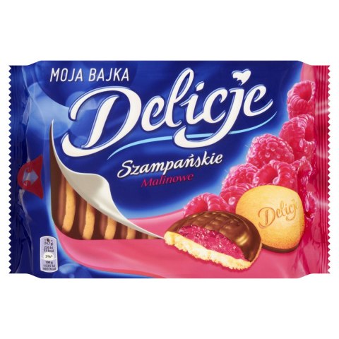 Ciastka DELICJE Szampańskie malina 294g