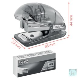Zszywacz mini Rapid ColourBreeze F4, 10 kartek, 5 lat gwarancji, zielony 5001326