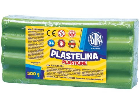 Plastelina Astra 500g zielona jasna, 303117010