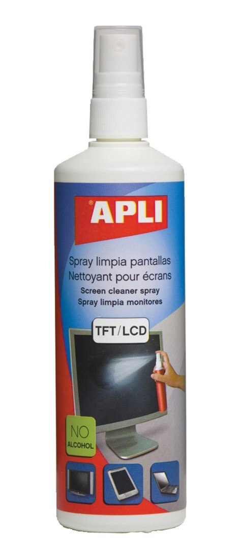 Spray do czyszczenia ekranów TFT/LCD APLI, 250ml