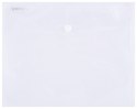Teczka kopertowa DONAU zatrzask, PP, C5, 180mikr., transparentna