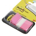 Zakładki indeksujące POST-IT® (680-21), PP, 25,4x43,2mm, 50 kart., jaskraworóżowe