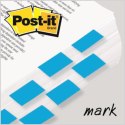 Zakładki indeksujące POST-IT® (680-23), PP, 25,4x43,2mm, 50 kart., jaskrawoniebieskie