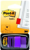 Zakładki indeksujące POST-IT® (680-8), PP, 25,4x43,2mm, 50 kart., purpurowe