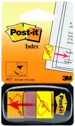 Zakładki indeksujące POST-IT® z nadrukiem „ręka+ołówek