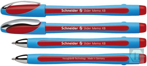 Długopis SCHNEIDER Slider Memo, XB, czerwony