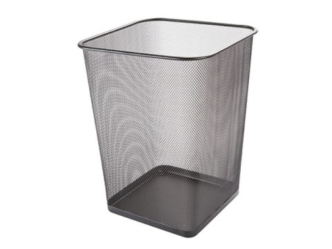 Kosz na śmieci Q-CONNECT Office Set, metalowy, 18l, czarny