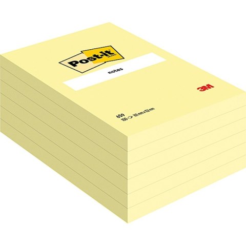 Karteczki samoprzylepne POST-IT® (659), 152x102mm, 1x100 kart., żółte