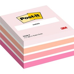 Kostka samoprzylepna POST-IT® (2028-P), 76x76mm, 1x450 kart., różowa