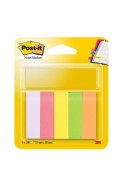 Znaczniki POST-IT® (670/5), papier, 15x50mm, 5x100 kart., mix kolorów neonowy