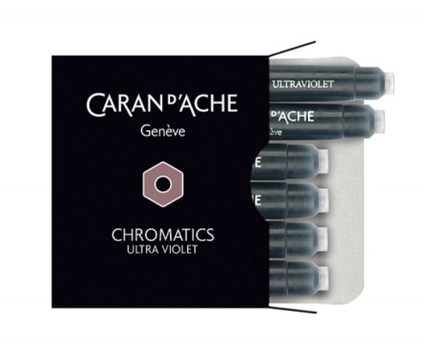 Naboje CARAN D'ACHE Chromatics Ultra Violet, 6szt., fioletowe