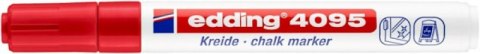 Marker kredowy e-4095 EDDING, 2-3mm, czerwony