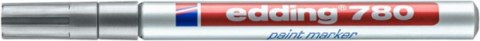 Marker olejowy e-780 EDDING, 0,8mm, srebrny
