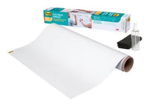 Suchościeralna folia w rolce POST-IT® Flex Write (DEF3x2EU), 60,9x91,4 cm, biała