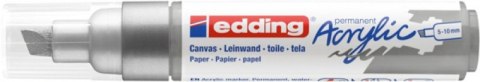 Marker akrylowy e-5000 EDDING, 5-10 mm, matowe srebro