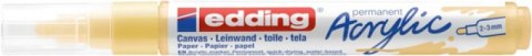 Marker akrylowy e-5100 EDDING, 2-3 mm, matowy żółty pastel