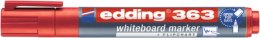 Marker do tablic e-363 EDDING, 1-5 mm, czerwony