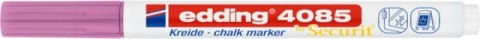 Marker kredowy e-4085 EDDING, 1-2 mm, metaliczny różowy
