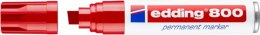 Marker permanentny e-800 EDDING, 4-12 mm, czerwony