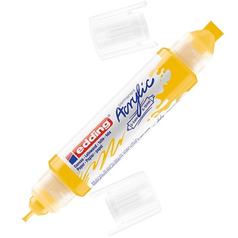 Marker akrylowy 3D e-5400 EDDING, podwójny, 2-3 mm, 5-10 mm, ciepły żółty