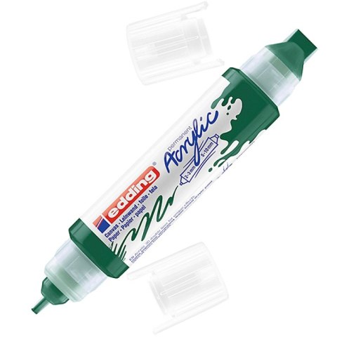 Marker akrylowy 3D e-5400 EDDING, podwójny, 2-3 mm, 5-10 mm, zielony mech
