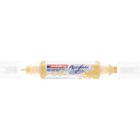 Marker akrylowy 3D e-5400 EDDING, podwójny, 2-3 mm, 5-10 mm, żółty pastelowy