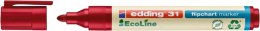 Marker do flipchartów e-31 EDDING ecoline, 1,5-3 mm, czerwony