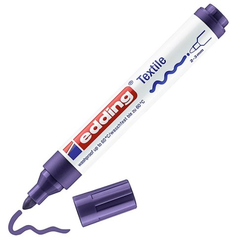 Marker tekstylny e-4500 EDDING, 2-3 mm, fioletowy