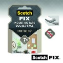 Taśma montażowa, dwustronna SCOTCH-FIX® (4496G-1950-P), 19mm, 5m, 7 kg