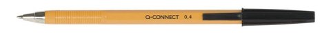 Długopis Q-CONNECT z wymiennym wkładem 0,4mm (linia), czarny