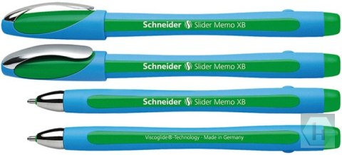 Długopis SCHNEIDER Slider Memo, XB, zielony