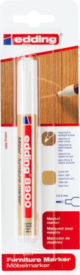 Marker do mebli e-8900 EDDING, 1,5-2 mm, blister, jasny buk
