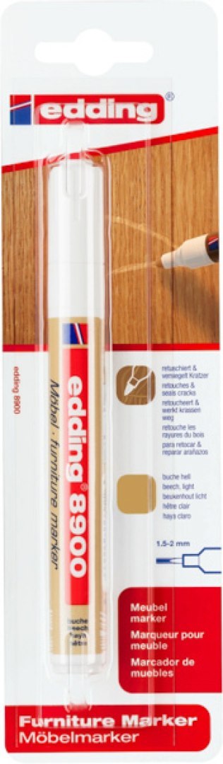 Marker do mebli e-8900 EDDING, 1,5-2 mm, blister, jasny buk