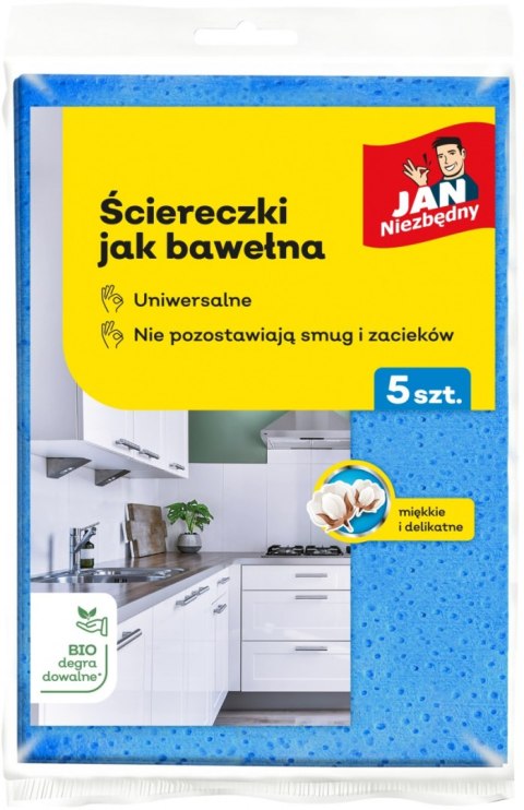 Ściereczki jak bawełna JAN NIEZBĘDNY, 5 szt.