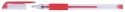 Długopis żelowy OFFICE PRODUCTS, gumowy uchwyt, 0,5mm, czerwony