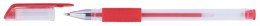 Długopis żelowy OFFICE PRODUCTS, gumowy uchwyt, 0,5mm, czerwony