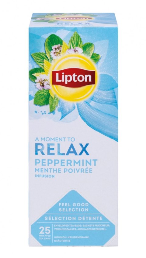 Herbata LIPTON Relax, mięta, 25 torebek